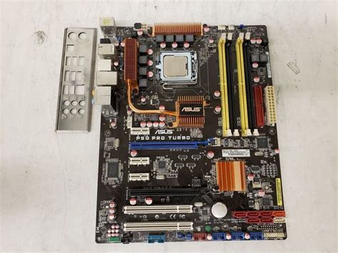 Asus P5q Pro Turbo Motherboard With Io Intel Core 2 Quad Q9400 Cpu