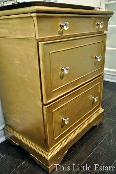Gold Dresser The Reveal This Little Estate
