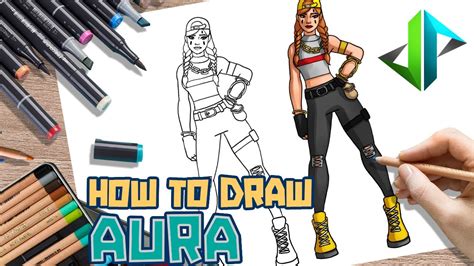 Drawpedia How To Draw Aura Skin From Fortnite Step By Step Drawing