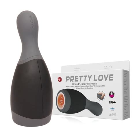 Pretty Love Male Masturbation Cup 12 Function Vibrations Oral Sex