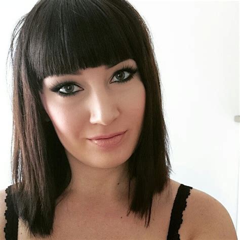 Bob haircuts are timeless and classic, and never go out of fashion. long straight bob hairstyle with blunt bangs - Hairstyles ...
