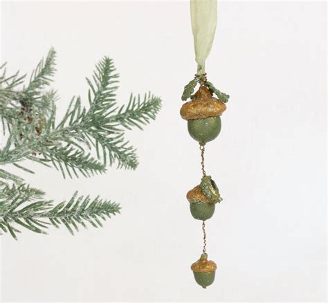 Handmade Triple Acorn Christmas Ornament By Twosparrowshandmade On Etsy