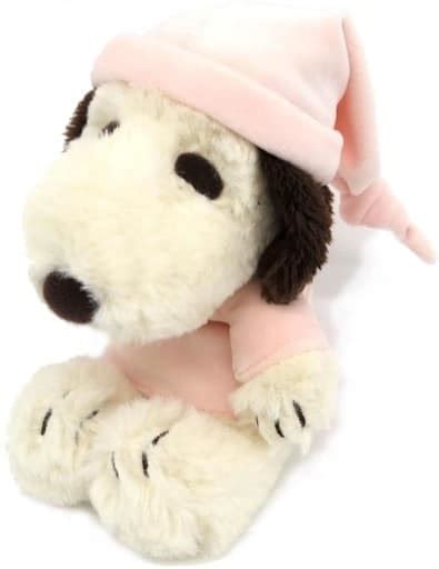 plush toy snoopy pajamas light pink fluffy plush toy peanuts snoopy toy hobby suruga