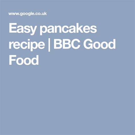 Easy Pancakes Recipe Bbc Good Food Roasted Tomato Recipes Roasted