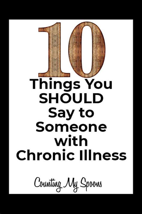 things to say to someone with chronic illness counting my spoons