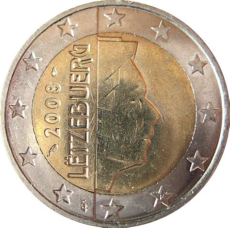 2 Euros Henri 2e Carte Luxembourg Numista