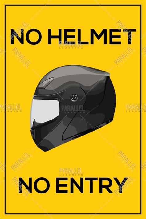 No Helmet No Entry Signage No Helmet No Entry Sticker And Posters