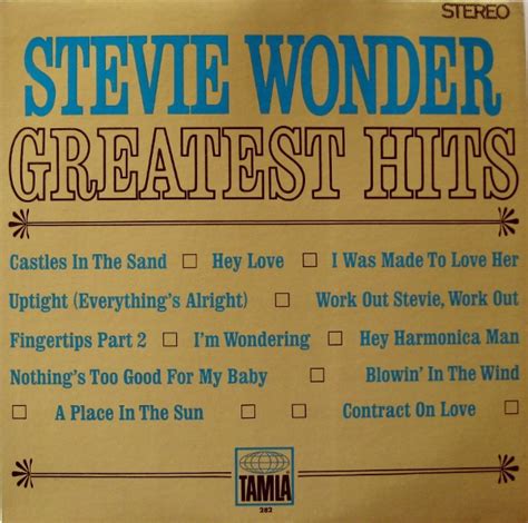Stevie Wonder Greatest Hits Releases Discogs