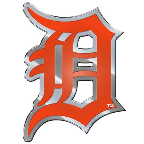 Detroit Tigers Color Emblem 3 Car Team Decal