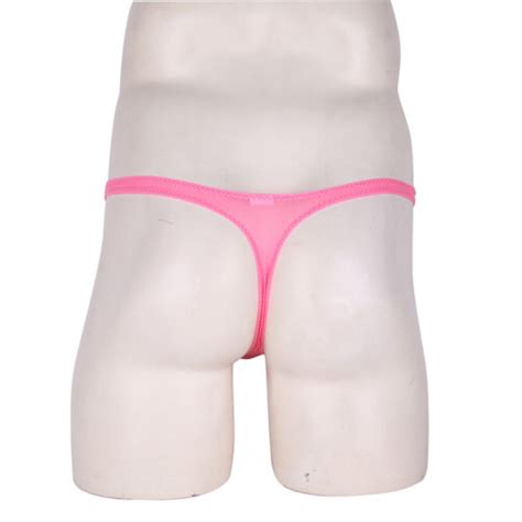 Men Low Rise Breathable Bulge Pouch Bikini G String Underwear T Back Micro Thong Ebay