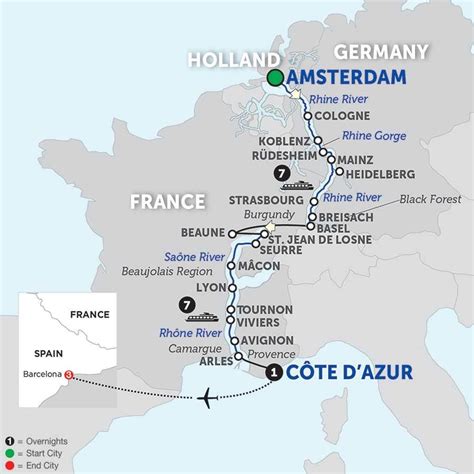 Holandia położona jest w zachodniej części europy nad morzem północnym. Amsterdam-Ren-kanał - mapa Amsterdam-Ren (Holandia)