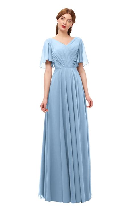 Colsbm Storm Dusty Blue Bridesmaid Dresses Colorsbridesmaid