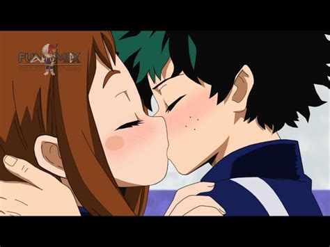 Izuocha Kiss Deku And Uraraka Kiss Todobaku Kiss