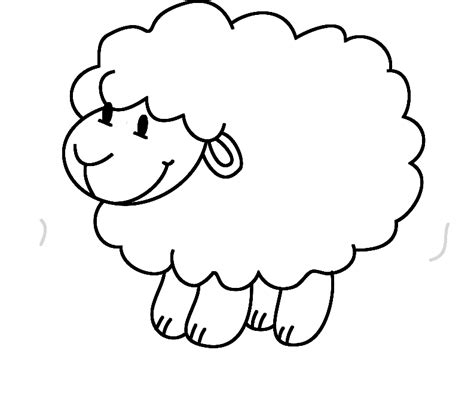 Dibujo para colorear de ovejas