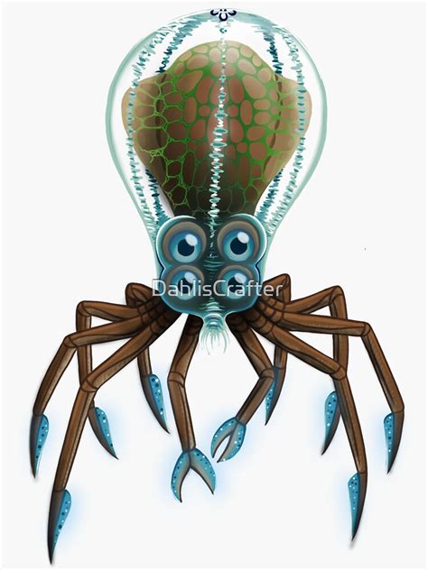 Crabsquid Sticker For Sale By Dahliscrafter Redbubble