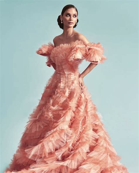 Pretty Peach Miss Universe Gowns Pia Wurtzbach Gown Peach Gown