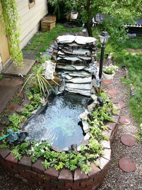 A new model of the kind of pool in this guide probably goes for about $2,392 and you still have to install it by yourself or get someone to do it for you. Marvelous Small Front Garden Design With Waterfall Ideas 0468 | Small backyard ponds, Ponds ...