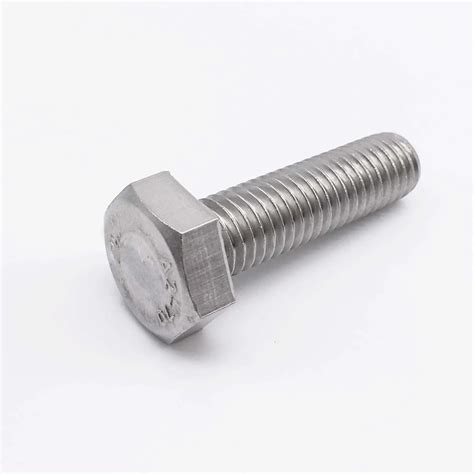 M6 X 50 Hexagon Head Bolts Steel A2 Sus 304 Stainless Steel Bolts 100