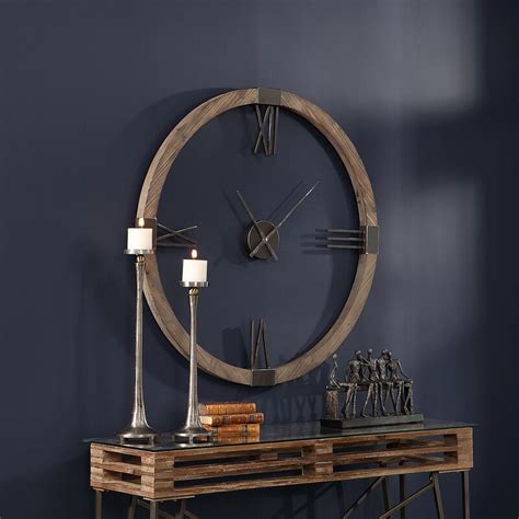 Williston Forge Oversized Luedtke 40 Wall Clock And Reviews Wayfair