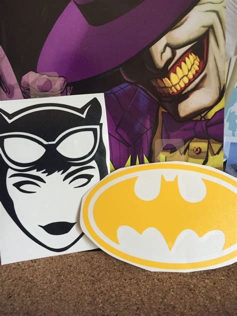 Items Similar To Decal 2 Pack Batman And Catwoman Vinyl Sticker Decal