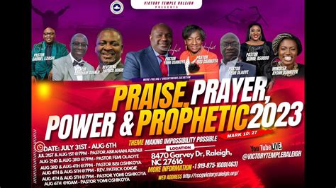 Rccg Victory Temple Raleigh Praise Prayer Power And Prophetic