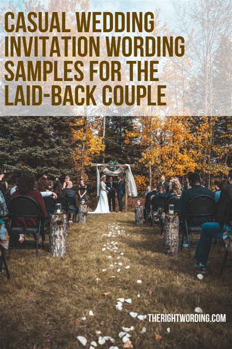 25 Casual Wedding Invitation Wording Samples For The Laid Back Couple