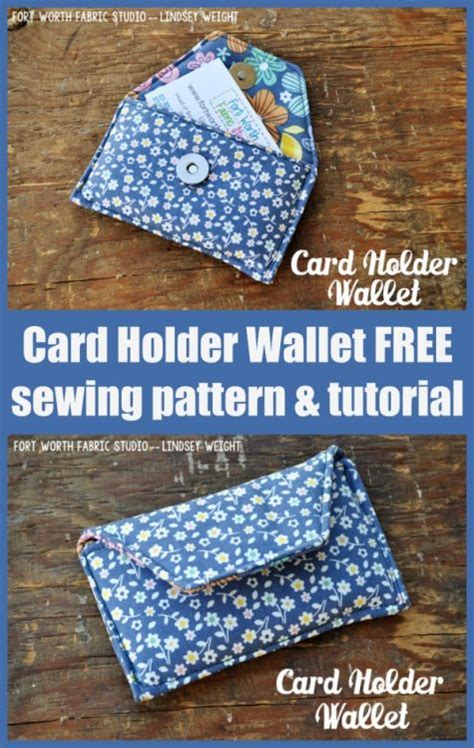 Card Holder Wallet Free Sewing Pattern And Tutorial Sew Modern Bags