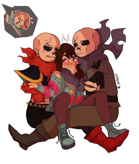 Undertaleauswapfellfellswapunderswapsans And Frisk Undertale