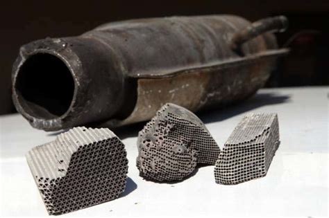 Honeycomb Cores Of Catalytic Converters Download Scientific Diagram