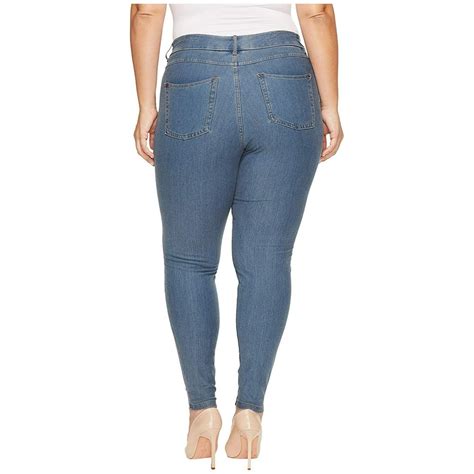 Hue Hue Plus Size Essential Denim Leggings Stone Acid Wash