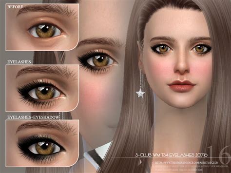 The Sims Sims Cc Thicker Eyelashes Longer Eyelashes Skin Piercing