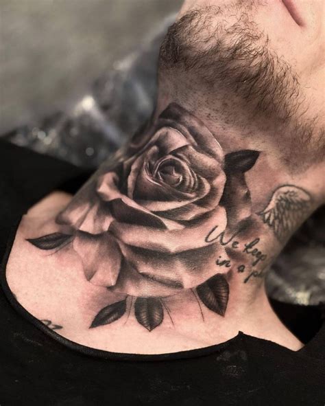 101 Best Rose Neck Tattoo Ideas You Have To See To Believe Outsons