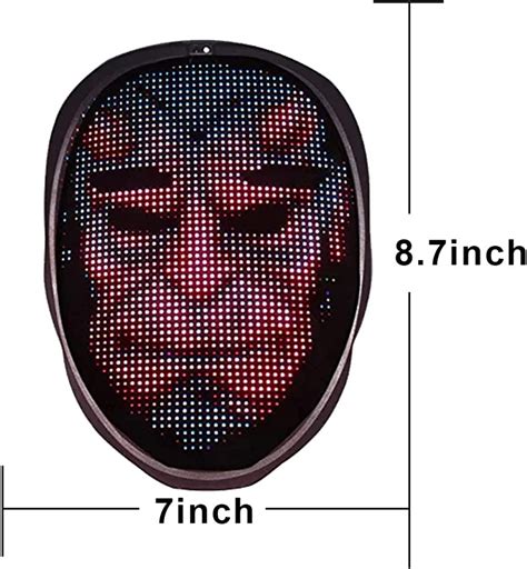 Buy Led Mask With Bluetooth Programmable 2022 Coolest Led Face Mask