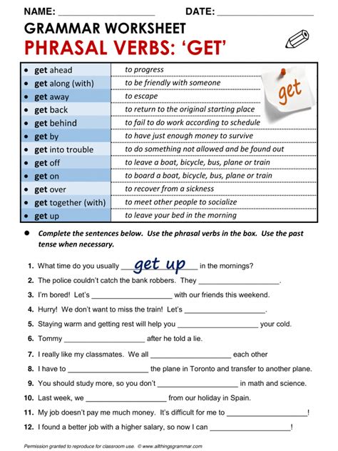 Get Into Grammar: The Verb “To Be” Worksheets | 99Worksheets