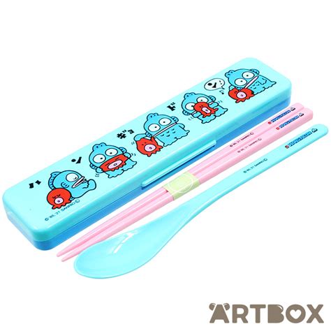 Buy Sanrio Hangyodon And Sayuri Chopsticks And Spoon Set In Case At Artbox