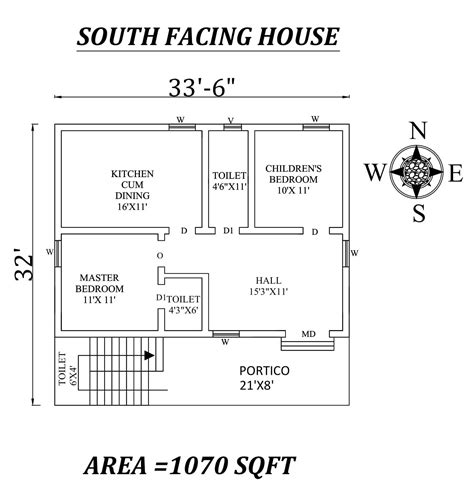 Autocad Drawing File Shows 336 Little House Plans 2bhk House Plan
