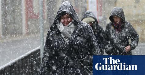 Snow Sweeps Across Europe In Pictures World News The Guardian