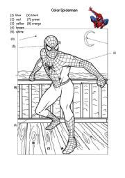 english teaching worksheets spiderman