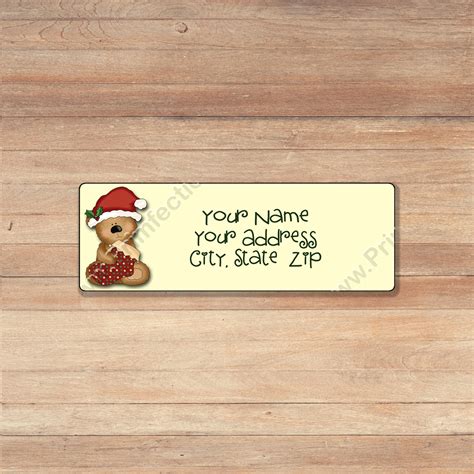 Personalized By Holiday Christmas Winter Return Address