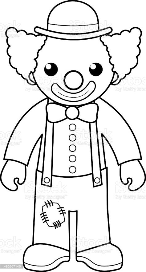You can use this picture for backgrounds on personal computer with best. Clown Coloring Page For Kids Stock Illustration - Download ...