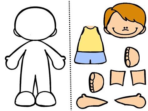 Preescolares recortar y armar dibujos para armar. JUEGOS COOPERATIVOS: EL CUERPO | Juegos del cuerpo humano ...