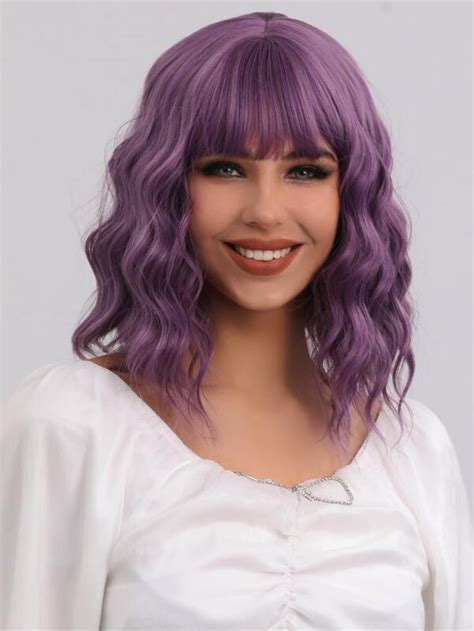 Short Curly Synthetic Wig With Bangs Shein Uk