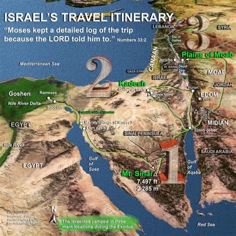 Route Of Exodus Maps And Videos Casual English Bible