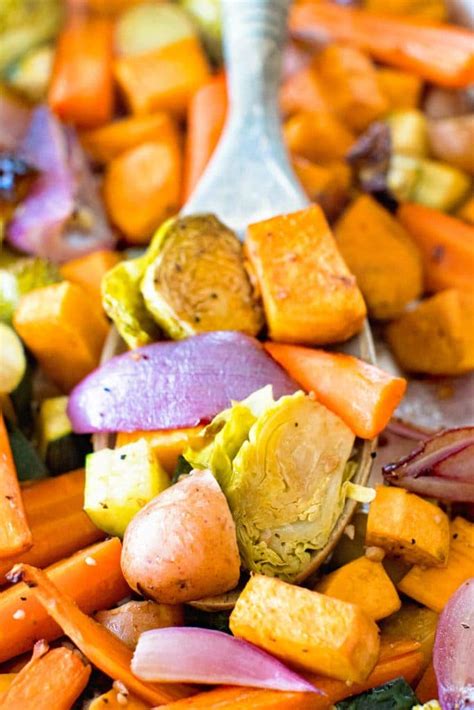 Easy Oven Roasted Vegetables Julies Eats And Treats
