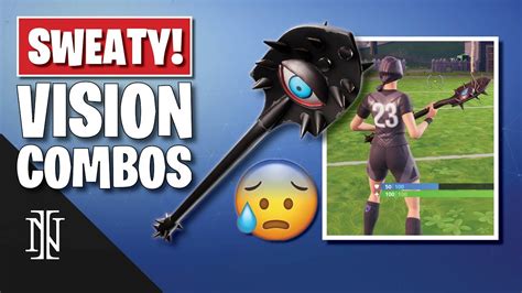 Top 5 Sweaty Vision Pickaxe Combos In Game And Gameplay Fortnite 2019