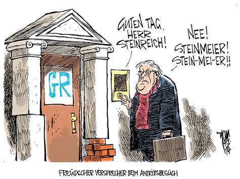 Die karikaturen der woche das jahr 2021 alles prima, oder? Steinmeier in GR 13-01-09 rgb - Janson-Karikatur