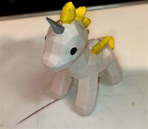 3d Printable Unicorn Lowpoly V2 Made With Wanhao Duplicator I3・cults