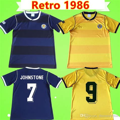Brighten your home with our amazing retro football shirt style cushions for all your favourite club and national teams! 2021 1986 World Cup Scotland Soccer Jerseys Yellow Blue ...