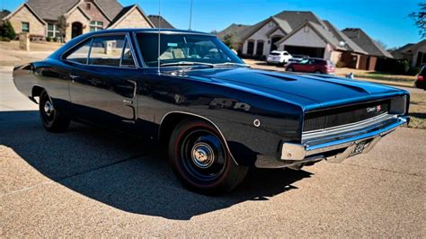 Dark Blue 1968 Dodge Charger Rt Flaunts Nhra Secret To Go Along With