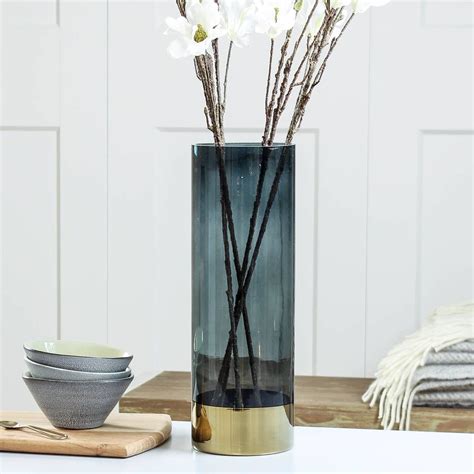 Smokey Grey Glass Vase By Marquis And Dawe Vase Glass Vase Glass